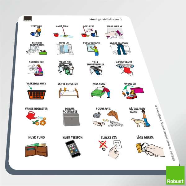 Piktogram Ark Robust Huslige Aktiviteter 1 Viccadk