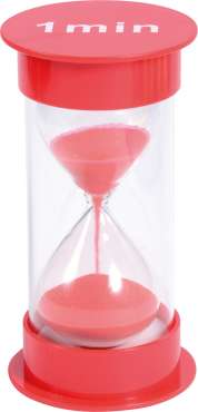 Timeglas 1 minut – klassisk sandur til visuel tidsmåling i 60 sekunder