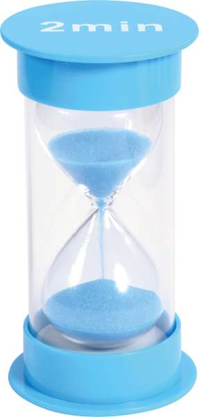 Timeglas 2 minutter 