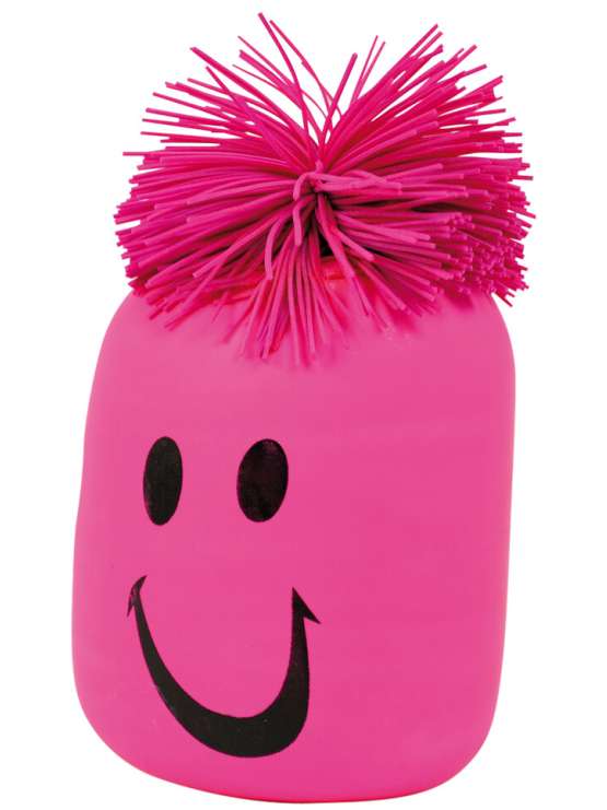 Anti stress bold med ansigt pink Viccadk