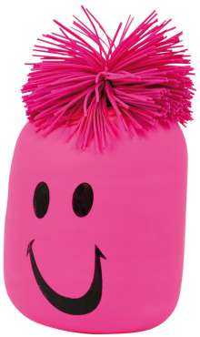 Anti stress bold med ansigt pink Viccadk