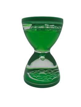 Timeglas med væske grøn