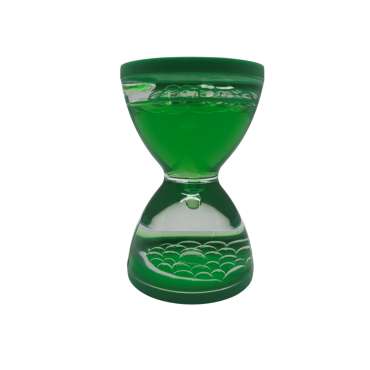 Timeglas med væske grøn Viccadk