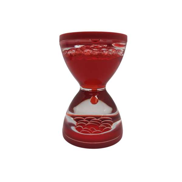 Timeglas med væske rød Viccadk