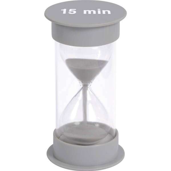 slogan hvor som helst Visum 15 minutters timeglas - Tidsmåling - Timeglas med sand - Køb her