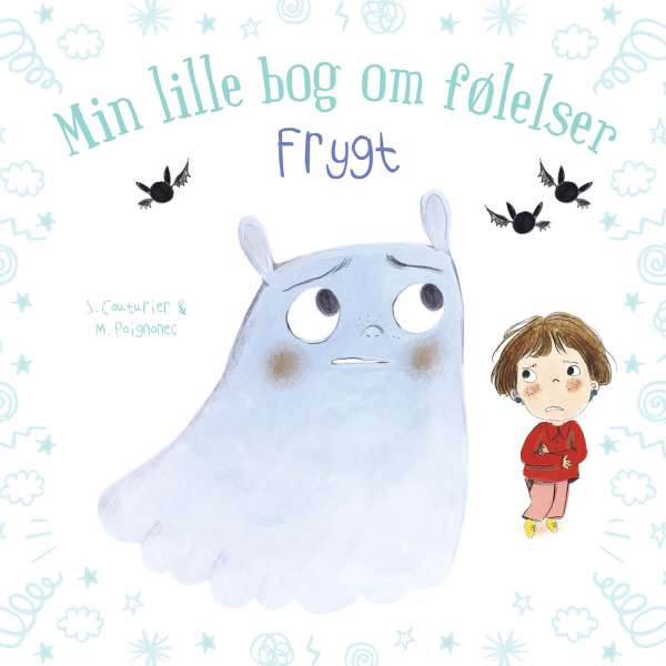Min lille bog om følelser frygt med illustreret figur og barn – børnebog om at forstå og håndtere frygt


