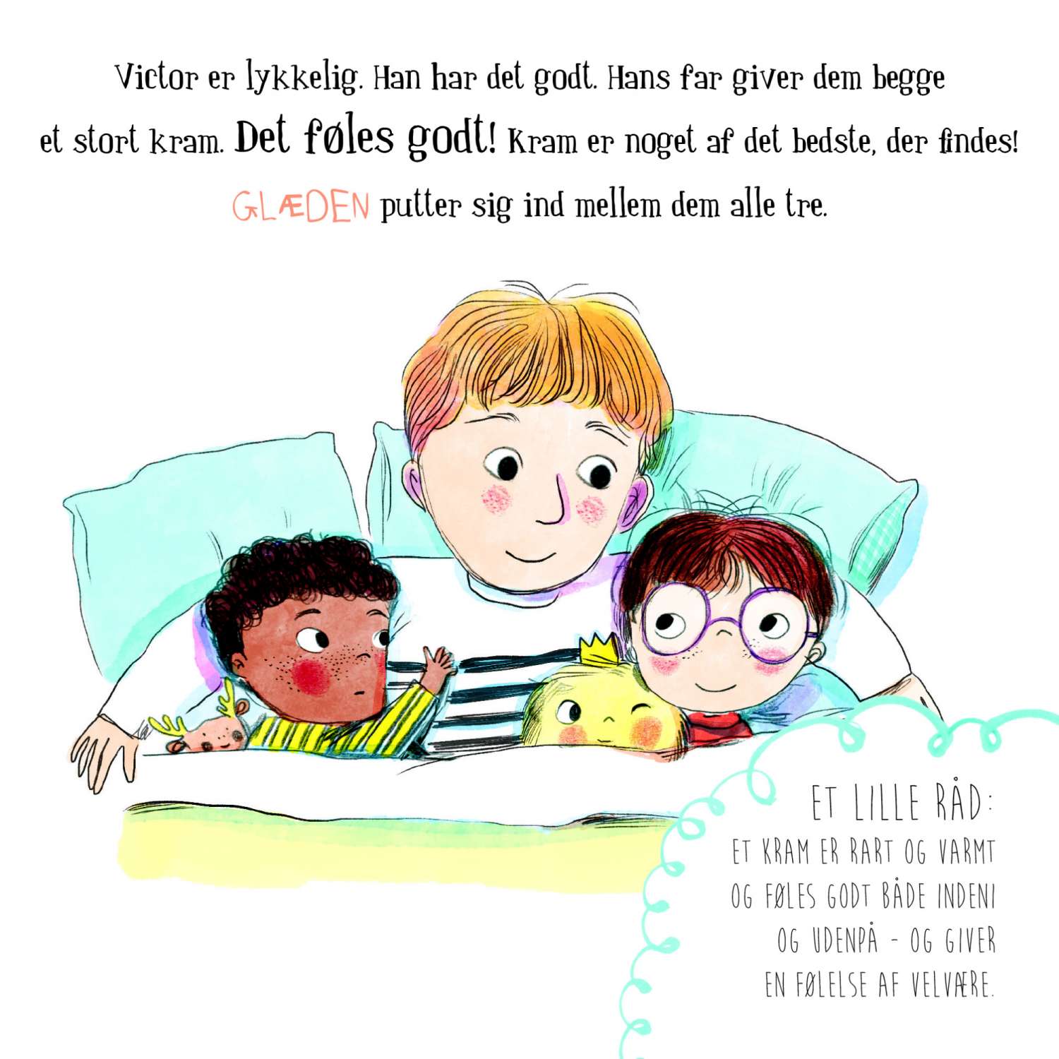 Billedbog til børn - Min lille bog om følelser, glæde - Samtale terapi