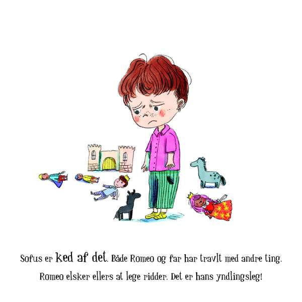 
Illustration fra Min lille bog om følelser kærlighed med barn og hjerter – lærerig børnebog om omsorg og følelser

