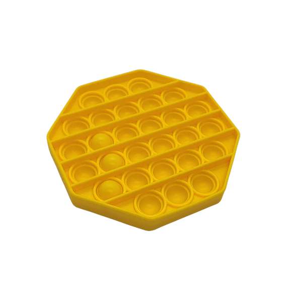Pop It Bubble Fidget Ottekant Gul viccadk