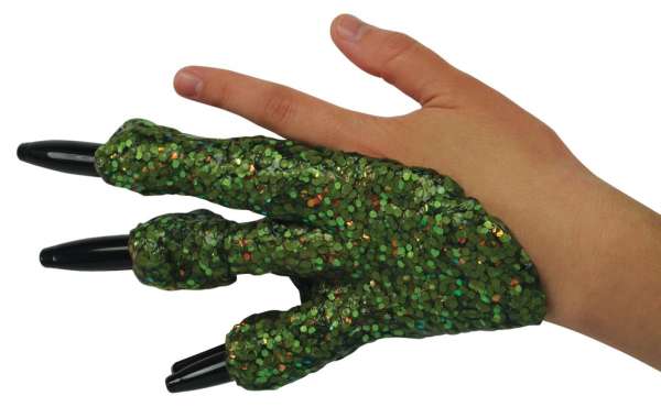 Dino hånd lavet med crazy aarons thinking putty dino scales