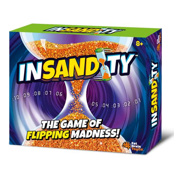 In-sand-ity æske med spil i