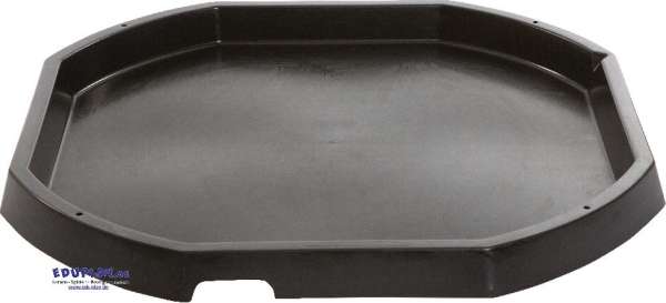 Sort Tuff tray bakke med kant – velegnet til sanseleg med sand, vand og materialer


