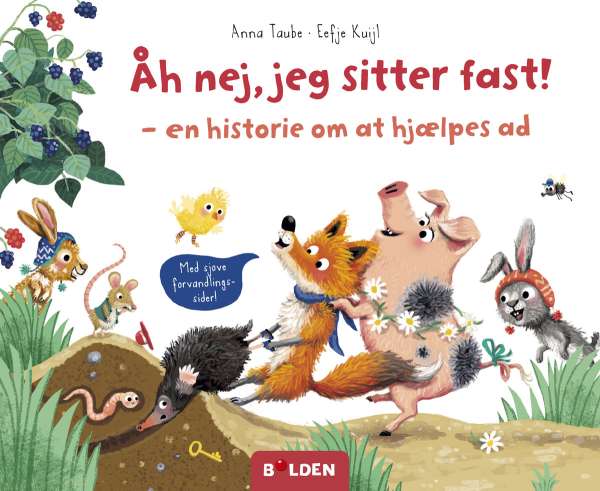 Forsiden af bogen åh nej, jeg sitter fast
