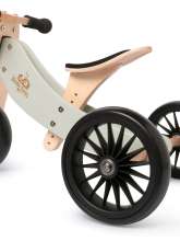 Kinderfeets Tiny Tots plus silver Sage 2-i-1 cykel vist som 3-hjulet cykel
