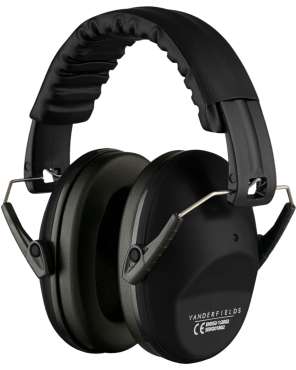 Høreværn til børn i sort med justerbar hovedbøjle – støjdæmpende høreværn til skole, rejser og børn med lydfølsomhed samt behov for ro

