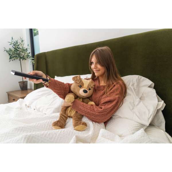 Hugimals Hundehvalpen Charlie tyngdebamse i stående position