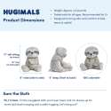 Hugimals Dovendyret Sam produktoversigt – tyngdebamse med vægt fordelt i hele kroppen

