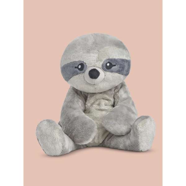Hugimals Dovendyret Sam set forfra – sanselig bamse der støtter fokus, ro og kropslig afgrænsning

