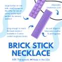 ARK Brick Stick oversigt – bidesmykke med struktur til sanselig regulering

