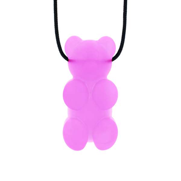 Ark gummy bear bidehalskæde i ghost pink