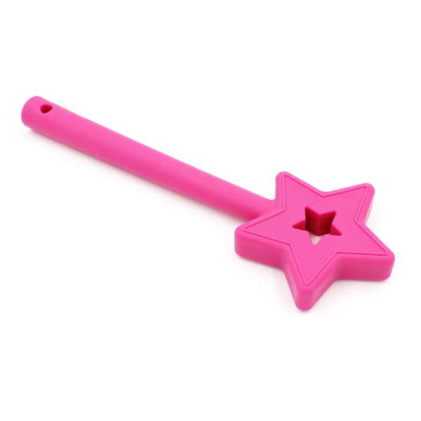 Hot pink ARK Star Wand – fleksibelt bidelegetøj

