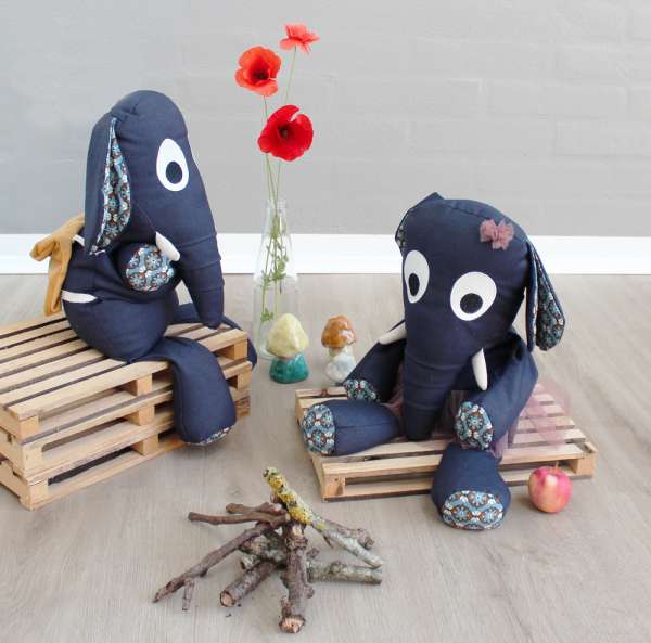 Elefanterne Wilma og William sansemotorisk legetøj fra Koko-Nora
