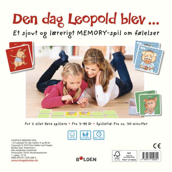 Memory spil “Den dag Leopold blev” – læringsspil om følelser og sociale kompetencer

