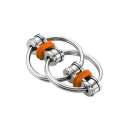 Flippy chain fidget ring i orange