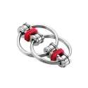Flippy chain fidget ring i rød