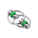  Flippy Chain fidget ring grøn – fleksibel og beroligende

