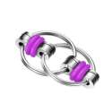 Flippy Chain fidget ring lilla – sansestimulerende design

