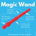 ARK Magic Wand funktioner – bideredskab med flere teksturer til stimulering

