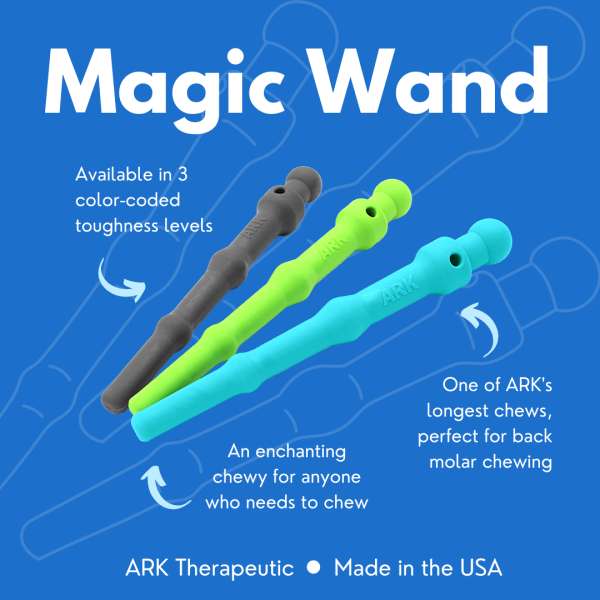 ARK Magic Wand varianter – tyggeredskaber til tyggebehov og sanselig støtte

