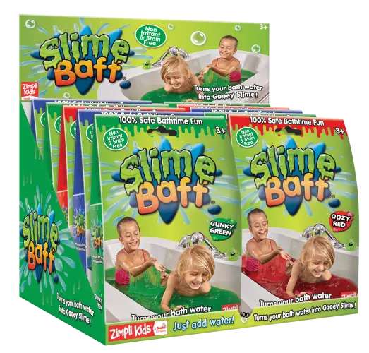 Zimpli Slime Baff pakke med badepulver der laver slim i badet – vicca.dk

