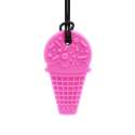 Isvaffel bidehalskæde fra Ark i hot pink