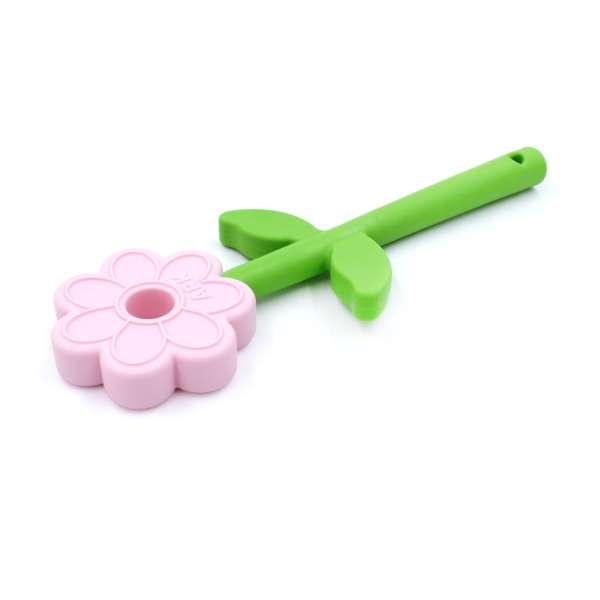 ARK Flower Wand lyse pink – blød bideblomst til oral stimulering og ro

