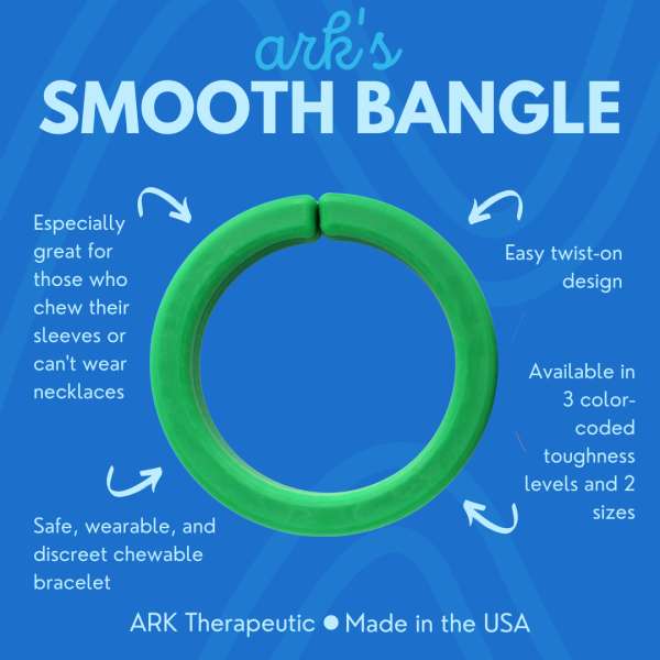 ARK Chew Bangle large funktioner – bidearmbånd til tyggebehov og sanselig regulering

