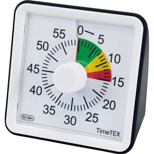 TimeTEX Kompakt timer med rød-gul-grøn urskive