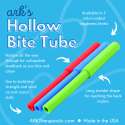 ARK Bite Tube egenskaber – hul design til oral stimulering


