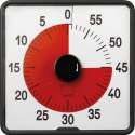 TimeTEX klassisk countdown timer – visuel timer med rød tidszone


