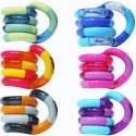 Tangle Jr. Classic fidget legetøj i forskellige farvekombinationer – fleksibelt og sansestimulerende legetøj til børn

