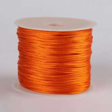 Smykkesnor Orange 1 m – snor til smykkefremstilling