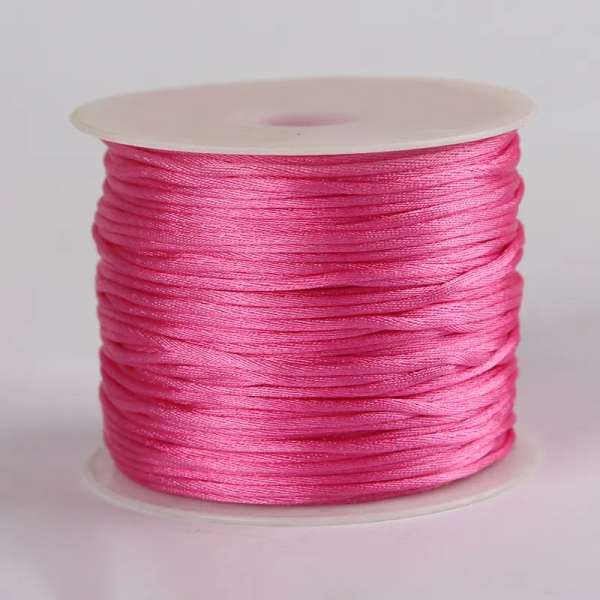 Smykkesnor pink 1 m – snor til smykkefremstilling