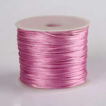 Smykkesnor gammelrosa 1 m – snor til smykkefremstilling

