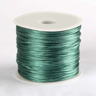 Smykkesnor skovgrøn 1 m – snor til smykkefremstilling

