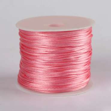 Smykkesnor rosa 1 m – snor til smykkefremstilling

