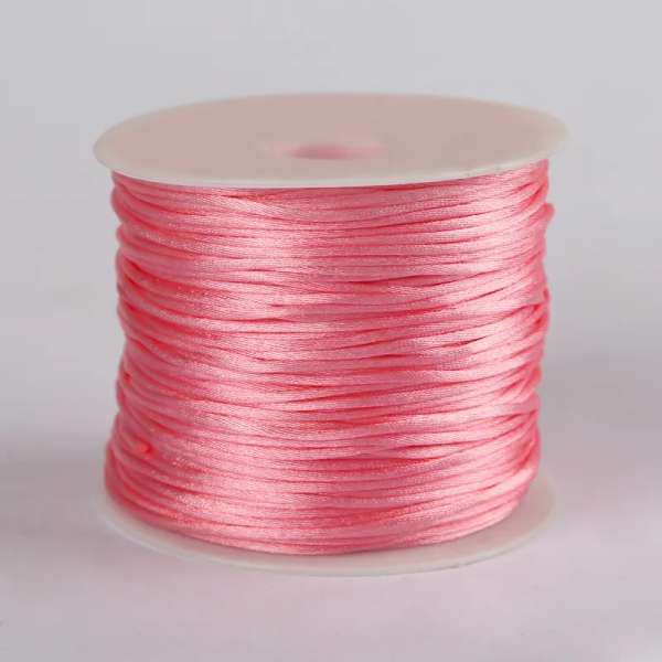 Smykkesnor rosa 1 m – snor til smykkefremstilling

