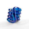 Tangle jr. Gems Blue Topaz i blå transparent farve formet som spiral – fleksibelt fidget legetøj