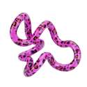 Tangle Jr. Wild leopard pink – blød og drejelig fidget til hænderne
