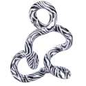 Tangle Jr. Wild zebra i sort og hvid diskret og sansestimulerende fidget